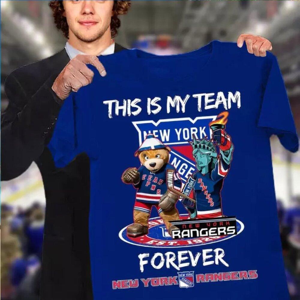 This Is My Team New York Rangers Knicks Forever Shirt Royal Blue